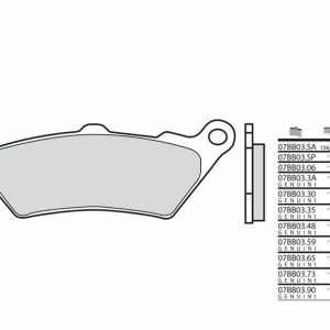 BREMBO Pastillas de freno de metal sinterizado genuino – 07BB0390
