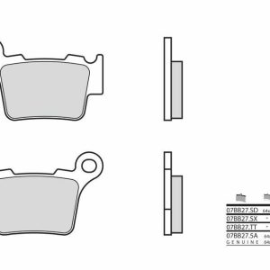 BREMBO Pastillas de Freno Off-Road Metal Sinterizado – 07BB27SX