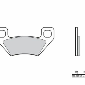BREMBO Pastillas de Freno Off-Road Metal Sinterizado – 07GR53SD