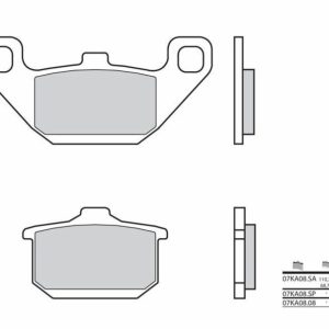 BREMBO Street Pastillas de Freno Carbocerámicas – 07KA0808