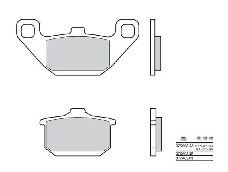 BREMBO Street Pastillas de Freno Carbocerámicas – 07KA0808