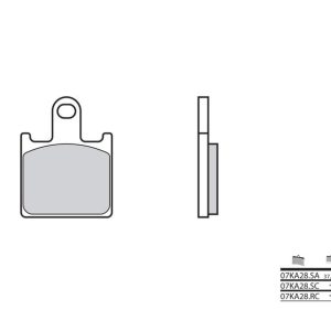 Pastillas de freno BREMBO Street Metal Sinterizado – 07KA28LA