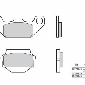 Pastillas de freno BREMBO Street Carboxicerámicas – 07SU1121