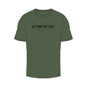 Camiseta Dainese ESSENCE WORDMARK GREEN-BRONZE