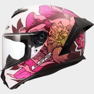 CASCO LS2 FF820 RAPID III POPPIES II WHITE PINK