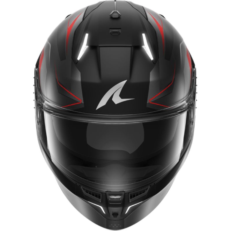 CASCO SHARK SKWAL i3 MEKARIUM Mat Black Anthracite Red - Imagen 4