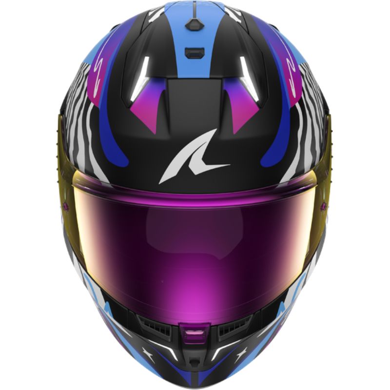 CASCO SHARK SKWAL i3 SPEED-FANCY Black White Blue - Imagen 3