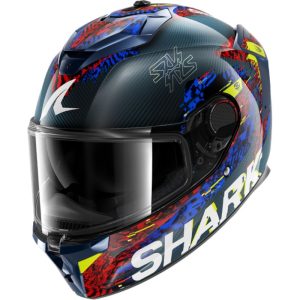 CASCO SHARK SPARTAN GT PRO CARBON SPEED-VIB Carbon Blue Red
